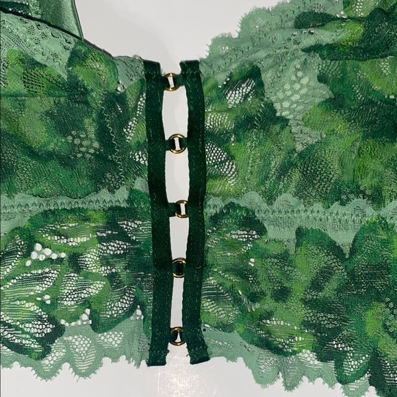 AERIE Green Lace Bralette BRA NEW - Picture 5 of 9